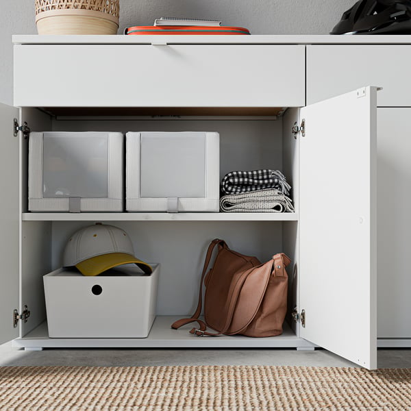 VIHALS storage combination, white, 235x37x140 cm