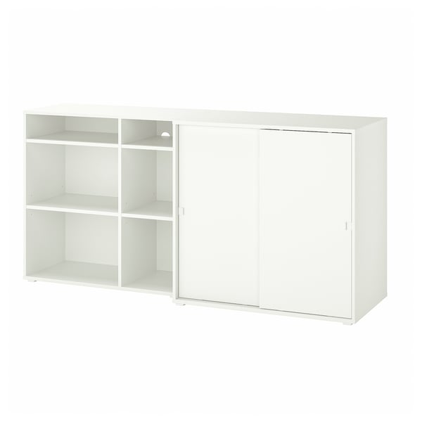 VIHALS - VIHALS Storage combination, white, 190x47x90 cm