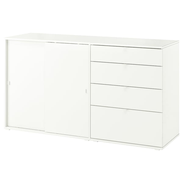 VIHALS - VIHALS Storage combination, white, 165x47x90 cm