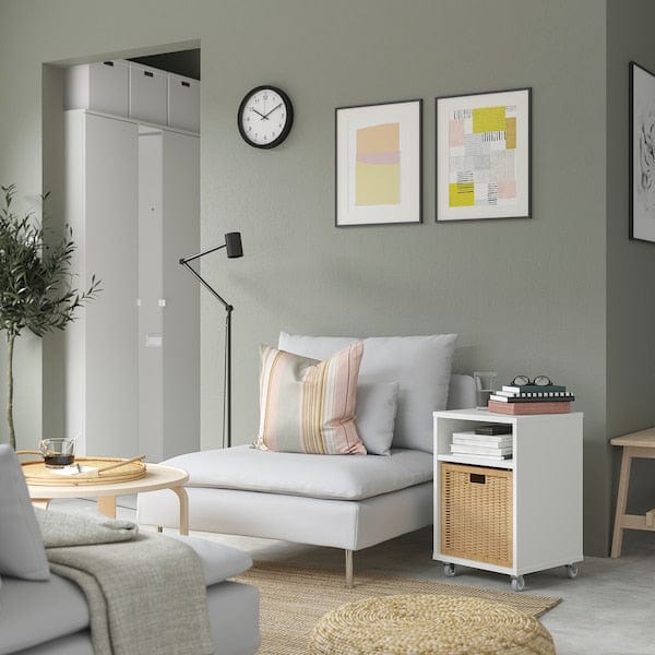 Ikea VIHALS - Bedside table, white, 37x37 cm