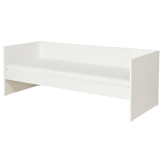 VIHALS - Sofa bed with 1 mattress, white/Åfjäll semi-rigid,80x200 cm