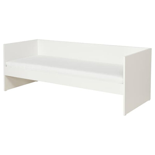 VIHALS - Sofa bed with 1 mattress, white/Åfjäll semi-rigid,80x200 cm