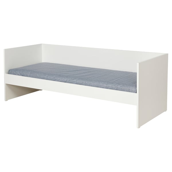 VIHALS - Sofa bed with 1 mattress, white/Ågotnes rigid,80x200 cm