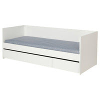 VIHALS day-bed with storage/1 mattress, white/Ågotnes firm, 80x200 cm
