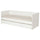 VIHALS - Sofa bed/container/1mattress, white/Vannareid extra rigid,80x200 cm