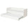 VIHALS - Sofa bed/extension bed/2 matt, white/Åfjäll rigid,80x200 cm
