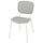 VIHALS - Chair, white/Tibbleby beige-grey