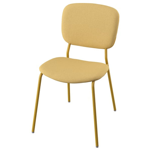 VIHALS chair, yellow/Tibbleby yellow, 49x81x55 cm