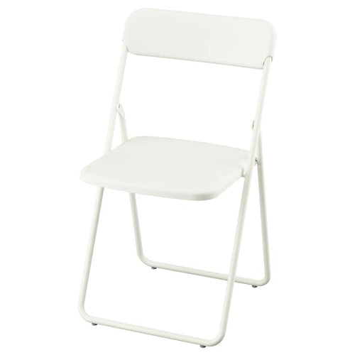 VIHALS folding chair, white, 43x80x47 cm