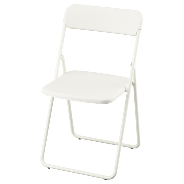 VIHALS folding chair, white, 43x80x47 cm