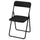 VIHALS folding chair, black, 43x80x47 cm