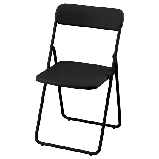 VIHALS folding chair, black, 43x80x47 cm