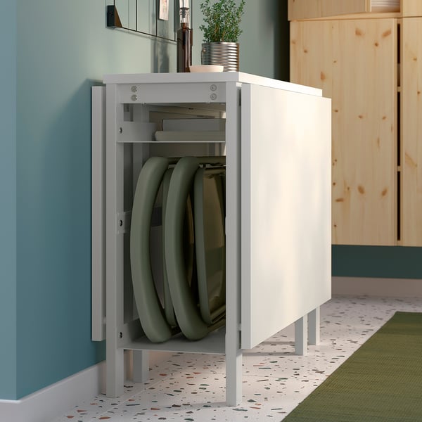 VIHALS folding chair, green, 43x80x47 cm