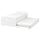 VIHALS bed frame with 1 trundle bed, white, 90x200 cm