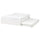 VIHALS bed frame with 1 trundle bed, white, 140x200 cm