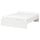 VIHALS bed frame, white/Lindbåden, 206x146 cm