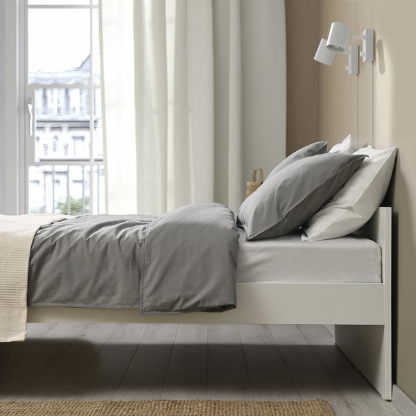 VIHALS - Bed frame, white,90x200 cm