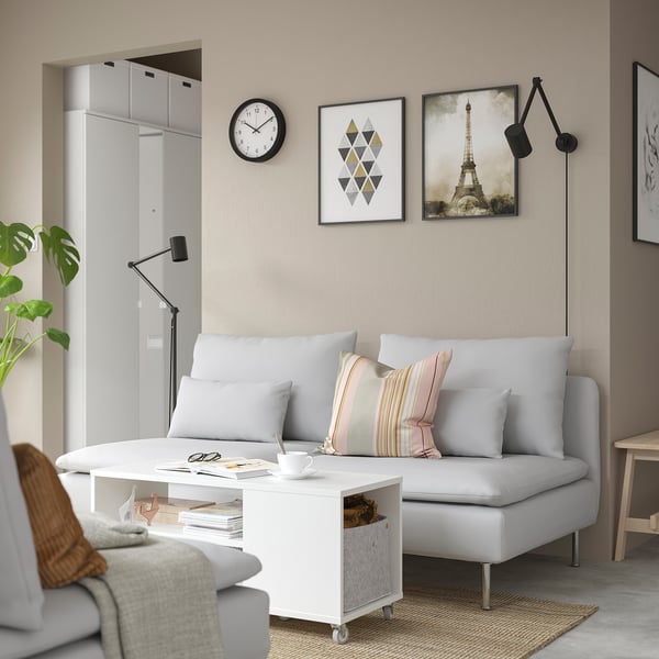 VIHALS coffee table, white, 91x37 cm