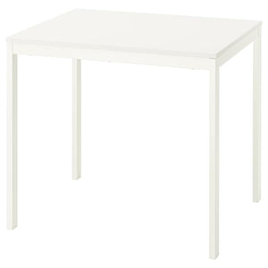 VIHALS extendable table, white, 84/120x74 cm