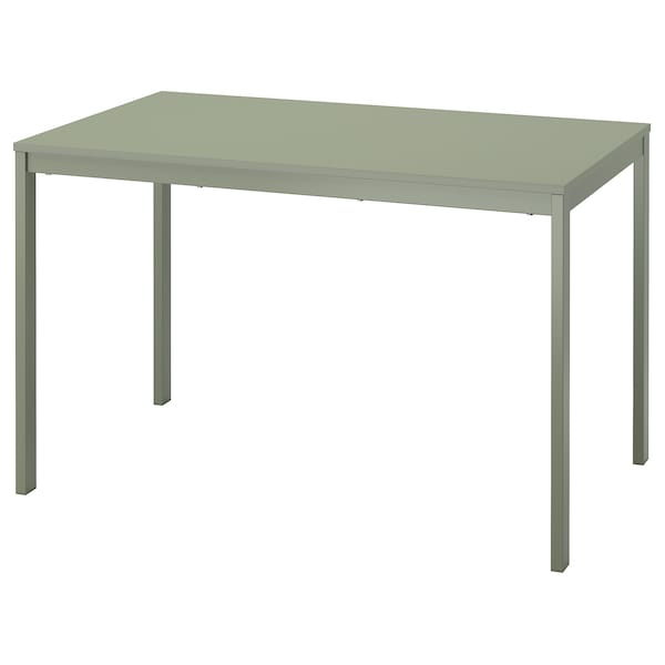 VIHALS - Extendable table, green, 120/180x74 cm