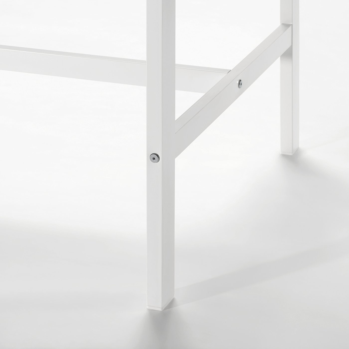 VIHALS bar table, white/white, 125x74 cm