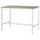 VIHALS bar table, counter height white/green, 125x74x92 cm