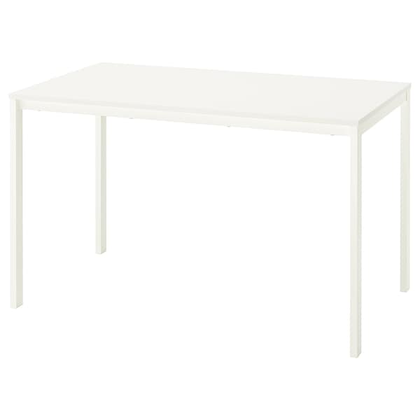VIHALS - Table, white/white, 125x74 cm