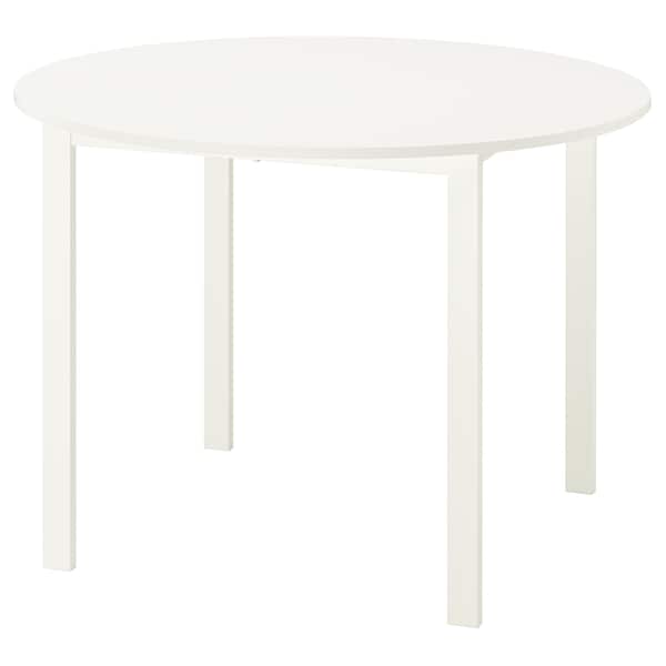 VIHALS - Table, white/white, 107 cm