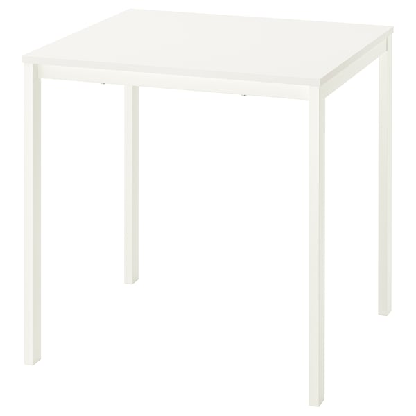 VIHALS - VIHALS Table, white/white, 74x74 cm