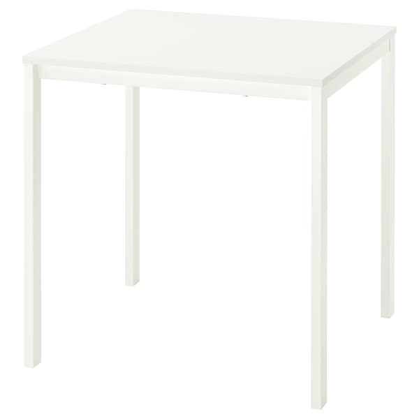 VIHALS - Table, white/white, 74x74 cm