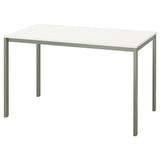 VIHALS table, white/green, 125x74 cm