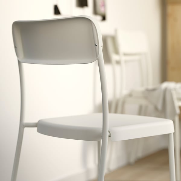 VIHALS / VIHALS table and 2 chairs, gateleg table white/white, 39/95/151x90 cm
