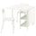 VIHALS / VIHALS - VIHALS / VIHALS Table and 2 chairs, gateleg table white/white, 39/95/151x90 cm