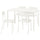 VIHALS / VIHALS - VIHALS / VIHALS Table and 4 chairs, white white/white, 125x74 cm