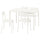 VIHALS / VIHALS - VIHALS / VIHALS Table and 4 chairs, white/white, 84/120x74 cm