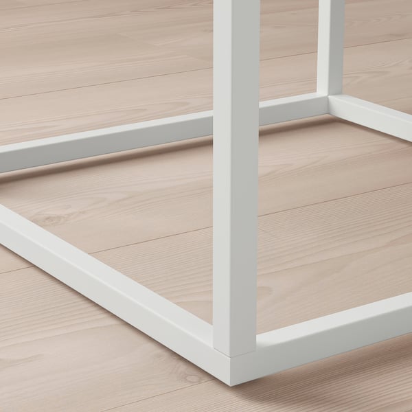 VIKHAMMER - VIKHAMMER Bedside table, white, 40x39 cm