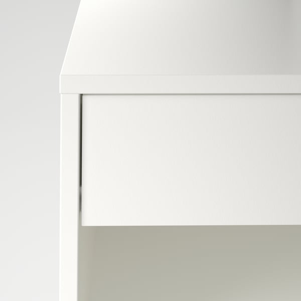 VIKHAMMER bedside table, white, 40x39 cm