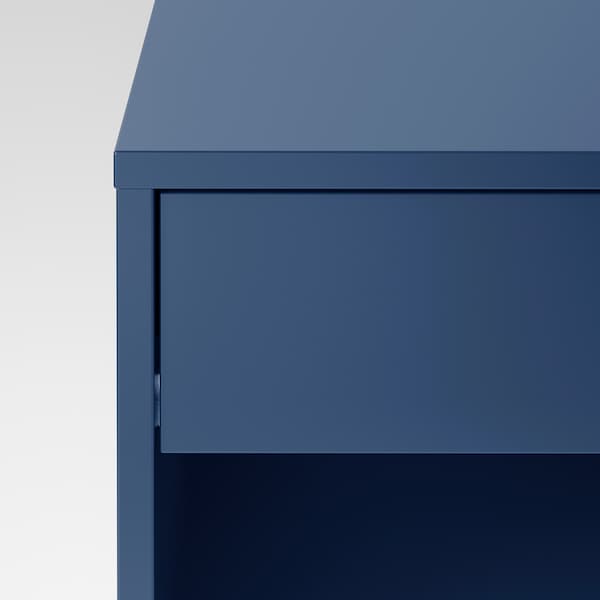 VIKHAMMER - Bedside table, blue, 40x39 cm