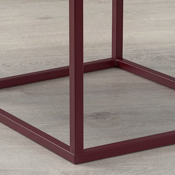 Ikea VIKHAMMER - Bedside table, walnut veneer,40x39 cm