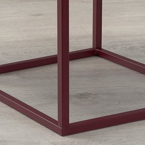 VIKHAMMER bedside table, walnut veneer, 40x39 cm