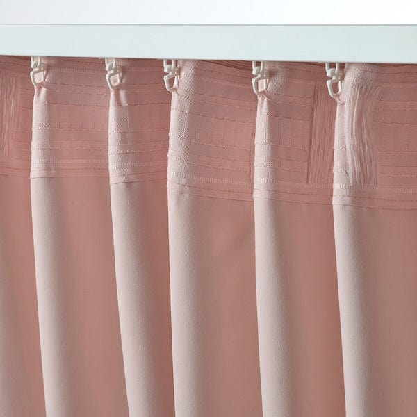 Ikea VILBORG - semi-darkening curtain, 2 sheets, pink,145x300 cm