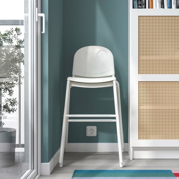 VILDGÅS junior chair, white/white, 33x79x49 cm