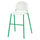 VILDGÅS - VILDGÅS Junior chair, white/green