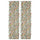 VILDPERSILJA - Curtain, 2 drapes, white fantasy/flower pattern,145x300 cm