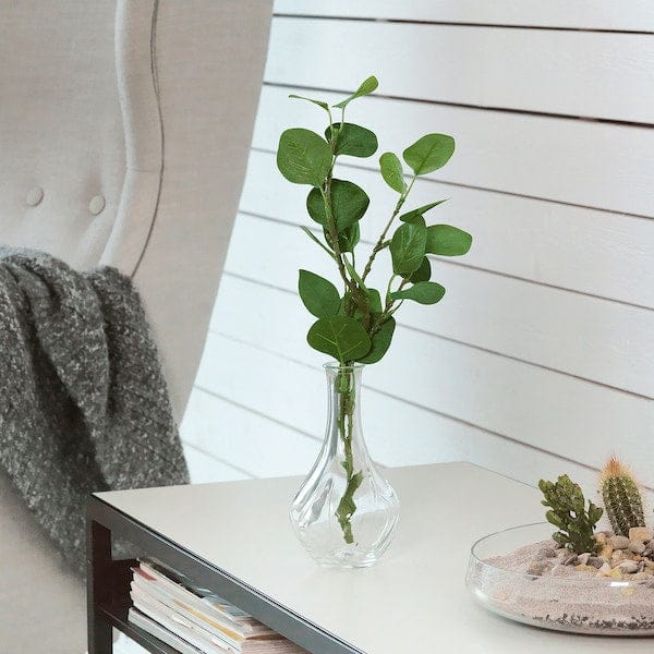 Ikea VILJESTARK - Vase, clear glass, 17 cm