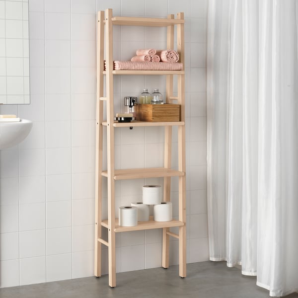 VILTO shelving unit, birch, 46x150 cm