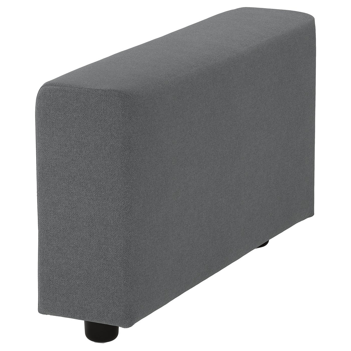 VIMLE armrest, wide/Johanneshov dark grey, 22x48x93 cm