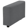 VIMLE armrest, wide/Johanneshov dark grey, 22x48x93 cm