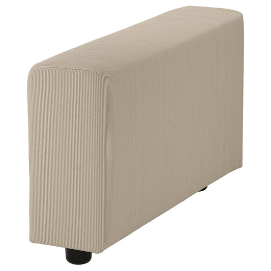 VIMLE armrest, wide/Kelinge beige, 22x48x93 cm