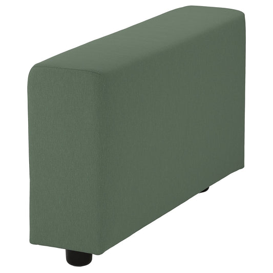 VIMLE armrest, wide/Knäbäck grey-green, 22x48x93 cm